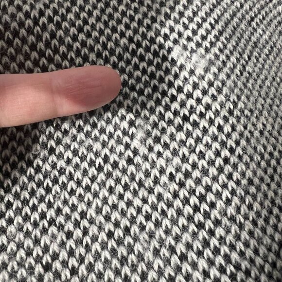 Classiques Entier Cardigan Sweater Jacket Womens Small Black White Belted Office - Picture 11 of 16